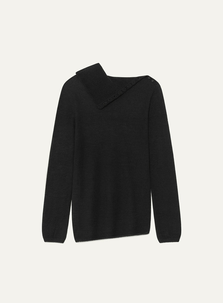 Kindersalmon Wholegarment Turtleneck Black