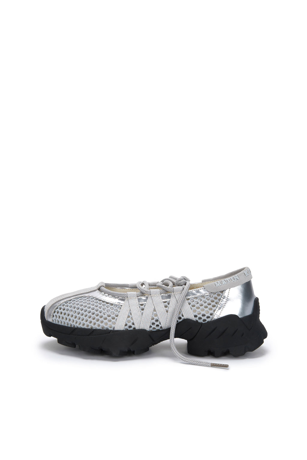 Matinkim Mesh Ballet Sneakers IN Silver