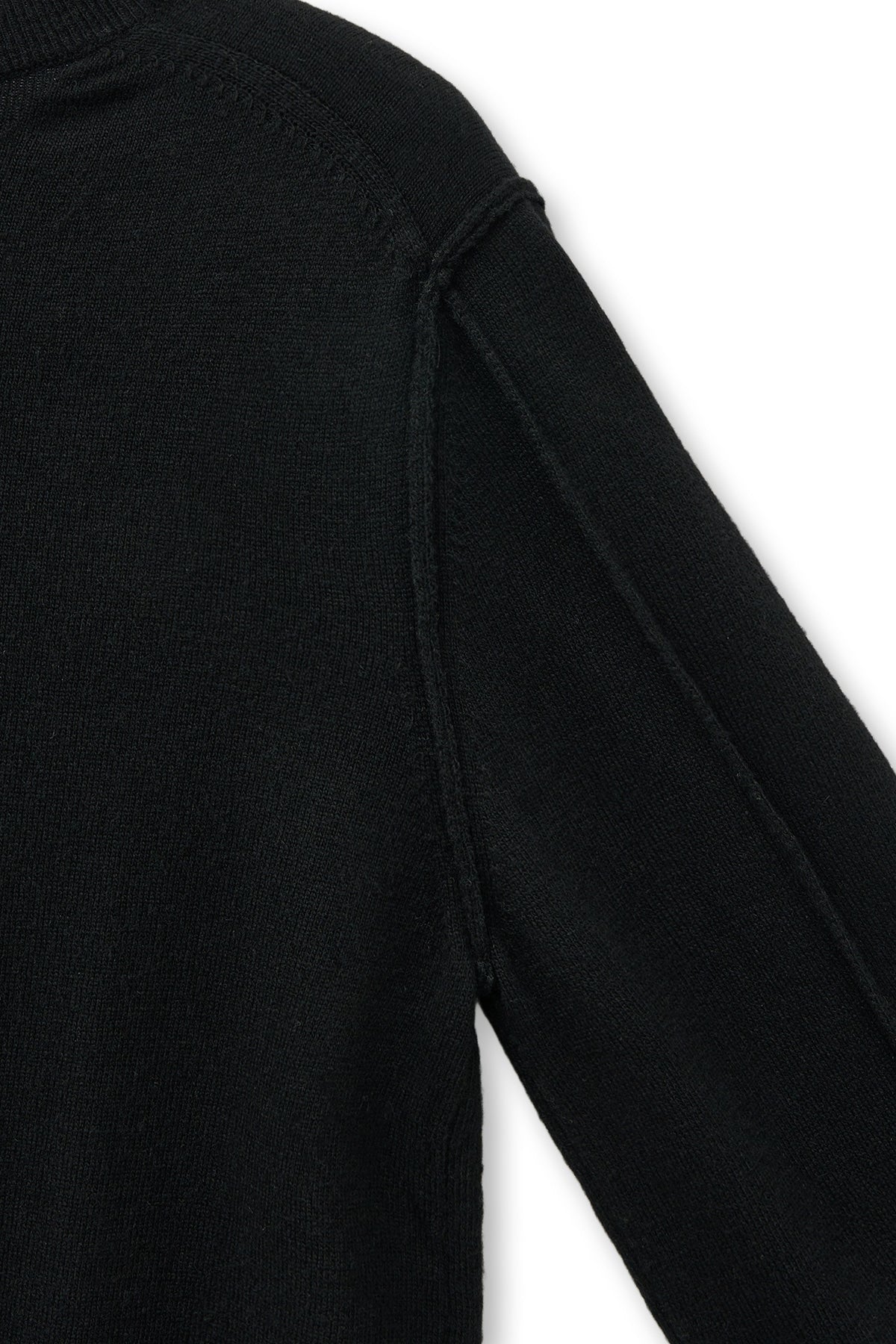 Matinkim Cashmere Blended Round Knit Pullover IN Black