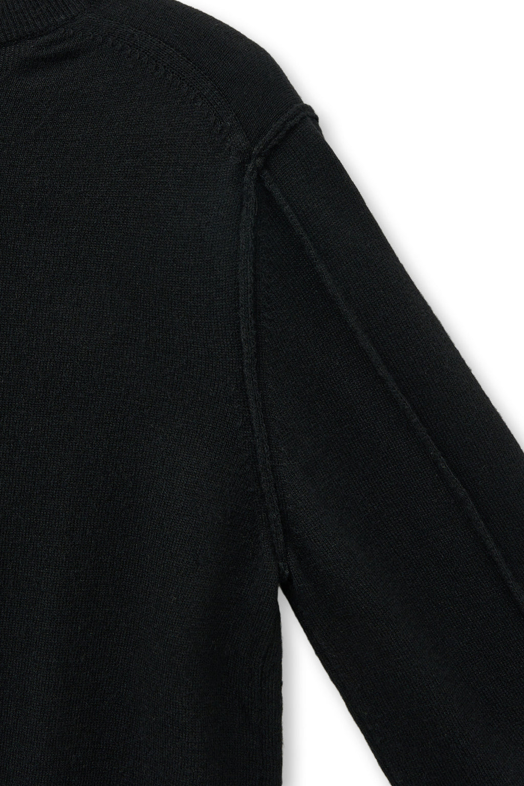 Matinkim Cashmere Blended Round Knit Pullover IN Black