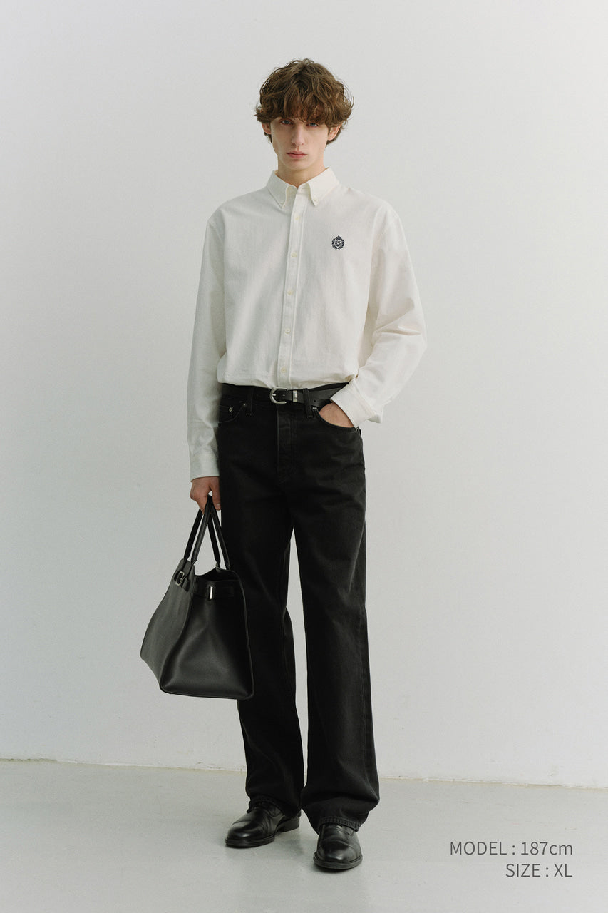 Dunst Unisex Classic Boyfriend Shirt Off White