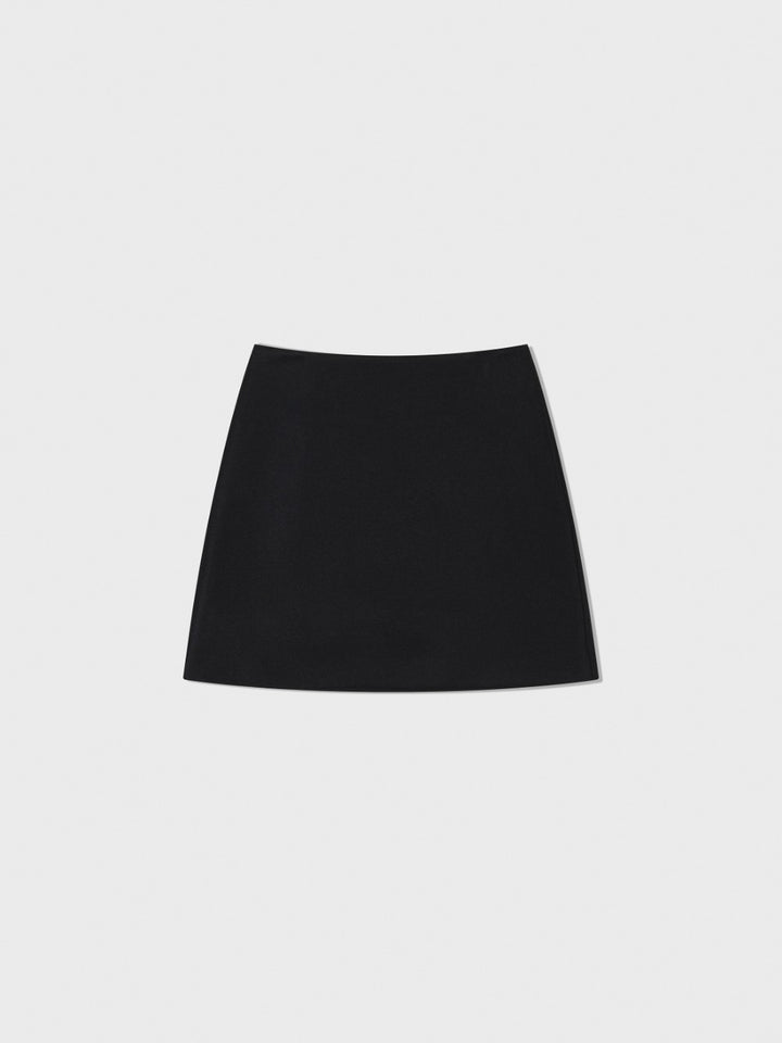 Low Classic A-Line Mini Skirt Black
