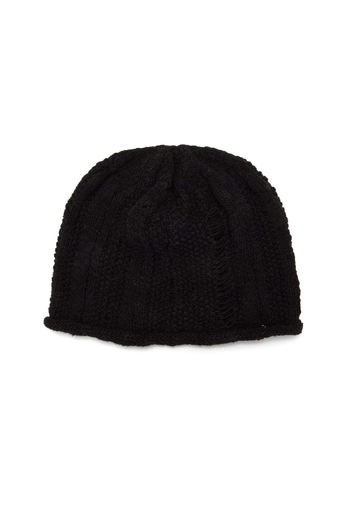 [matinkim] STRIPE CHUNKY BEANIE IN BLACK
