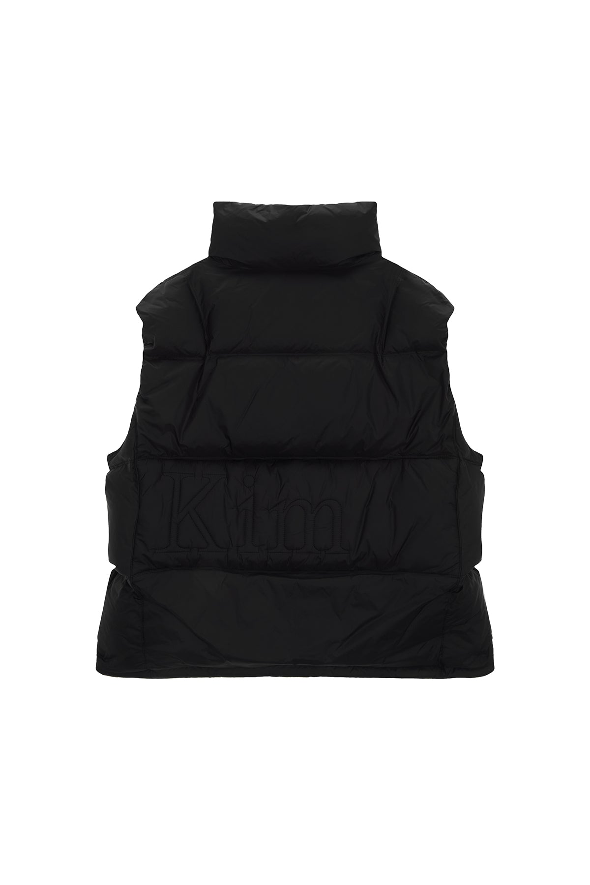 Matinkim Big Logo Point Down Vest For Men IN Black