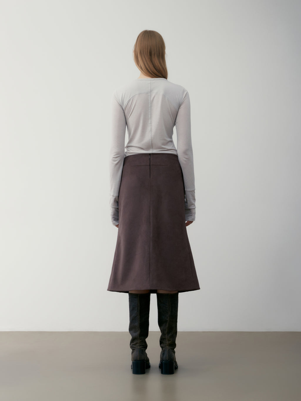 [low_classic] SUEDE MERMAID SKIRT
BROWN