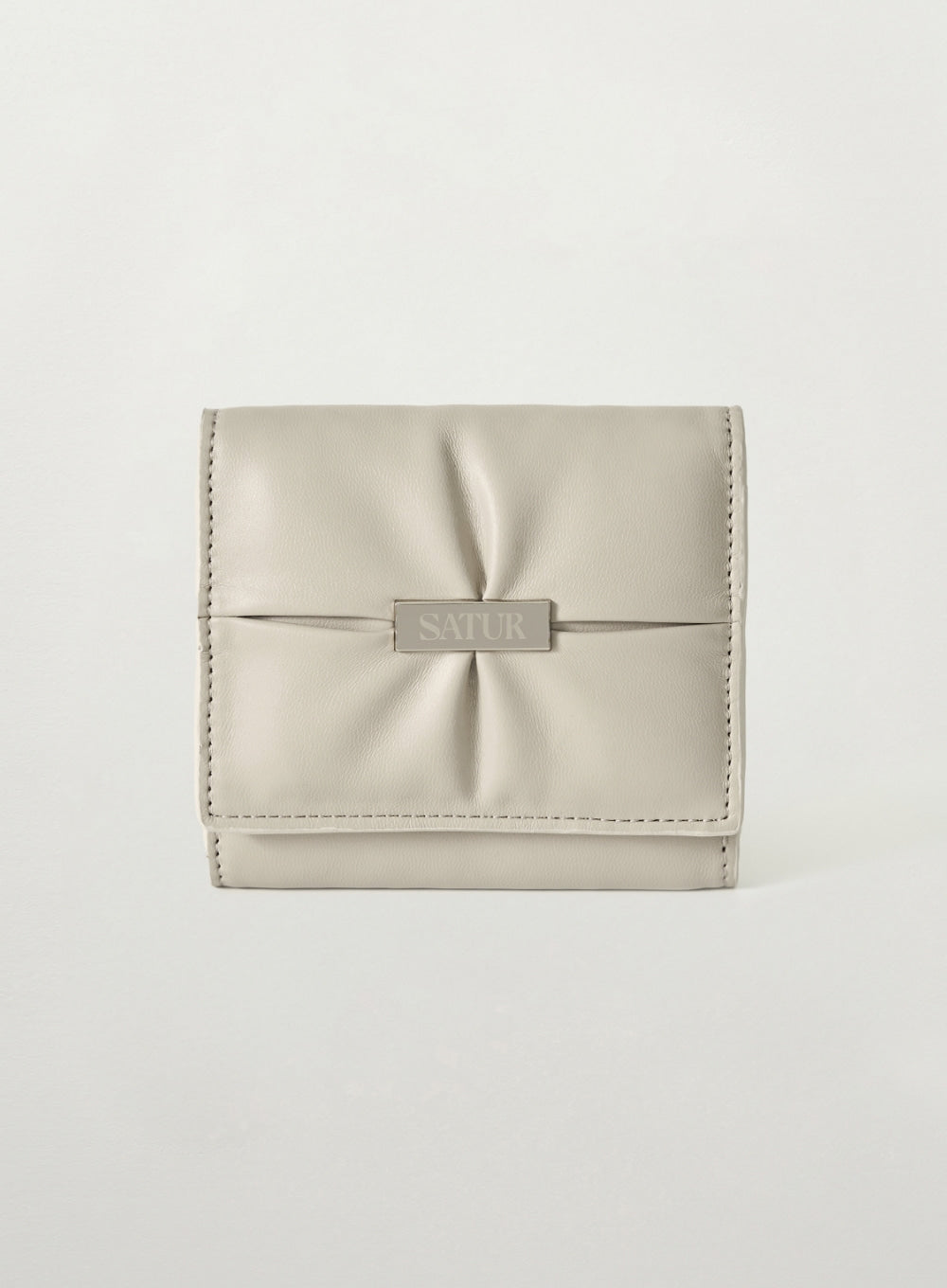 [satur] Orta Padded Wallet - Light Gray