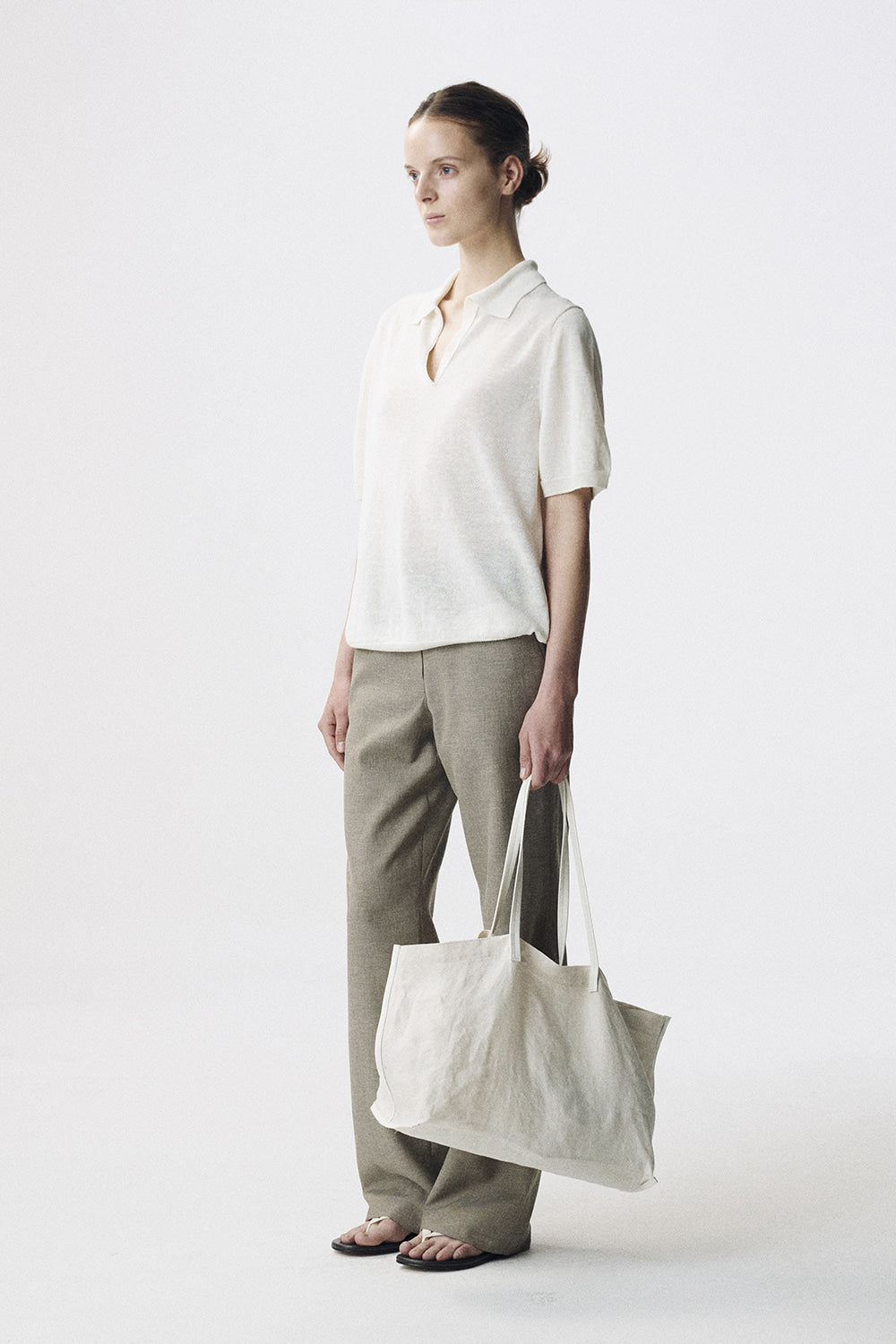 Nothing Written Loret polo knit top (Off white)