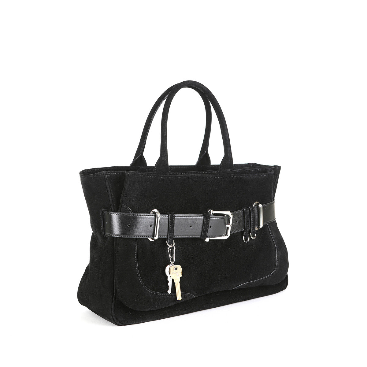 Osoi Tote Brocle Suede Black Combi
