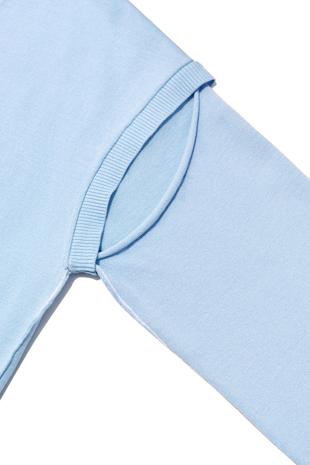 [matinkim] SLIT DETAIL BUTTON CARDIGAN IN LIGHT BLUE