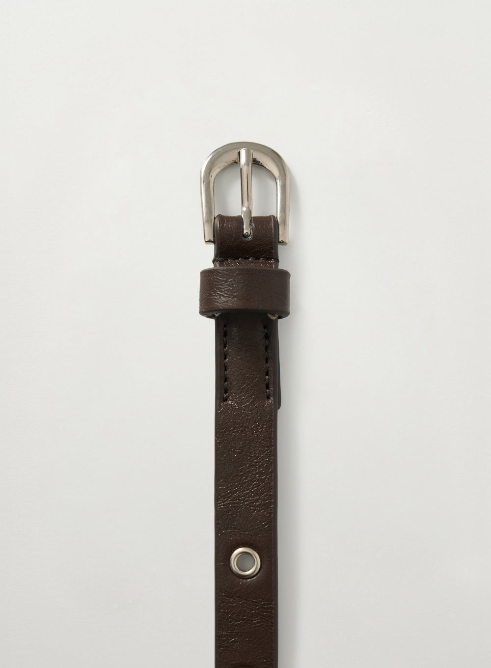 Satur Eyelet Buckle Belt - Brown