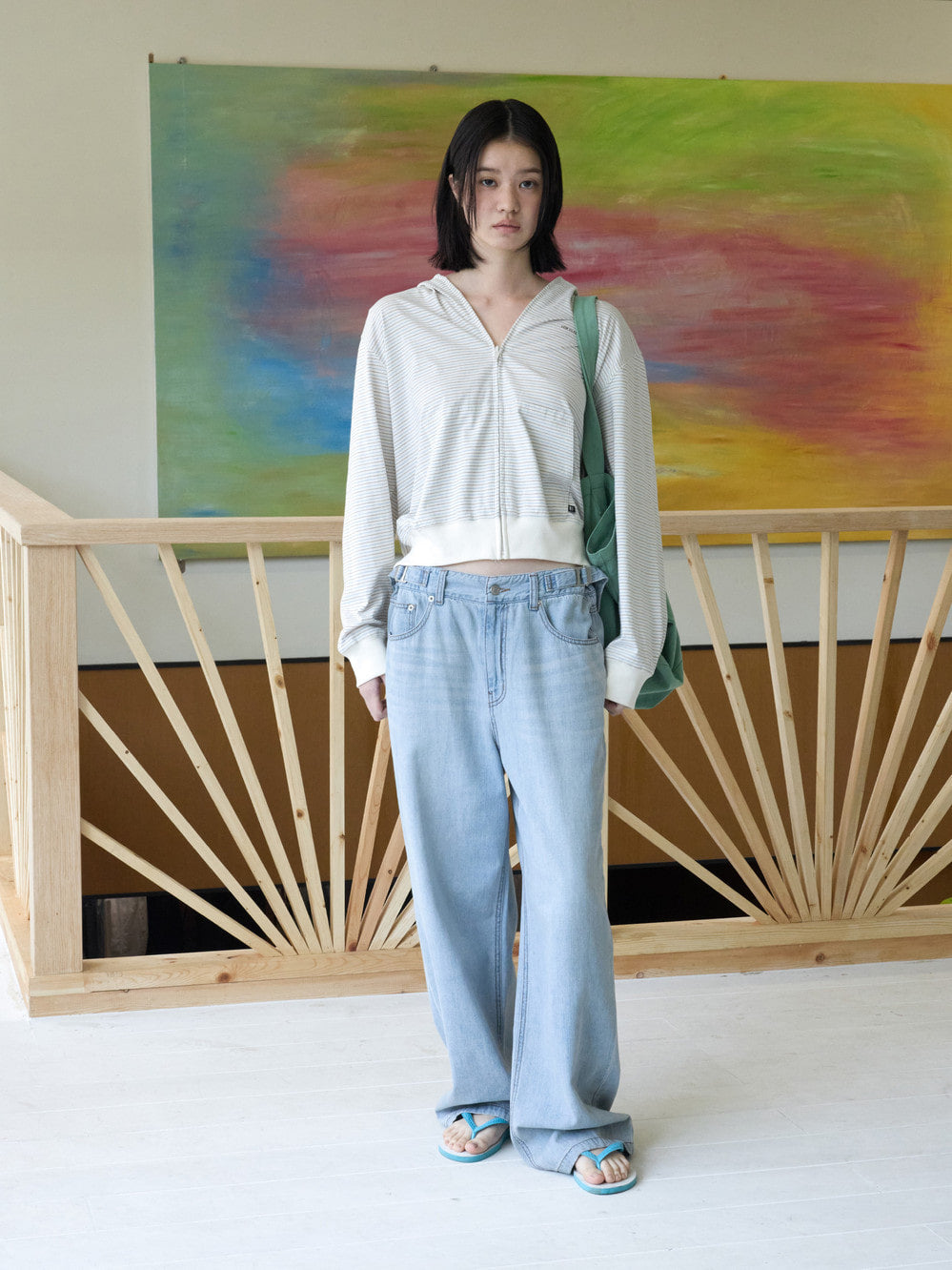 Low Classic Airy Oversized Jeans Blue