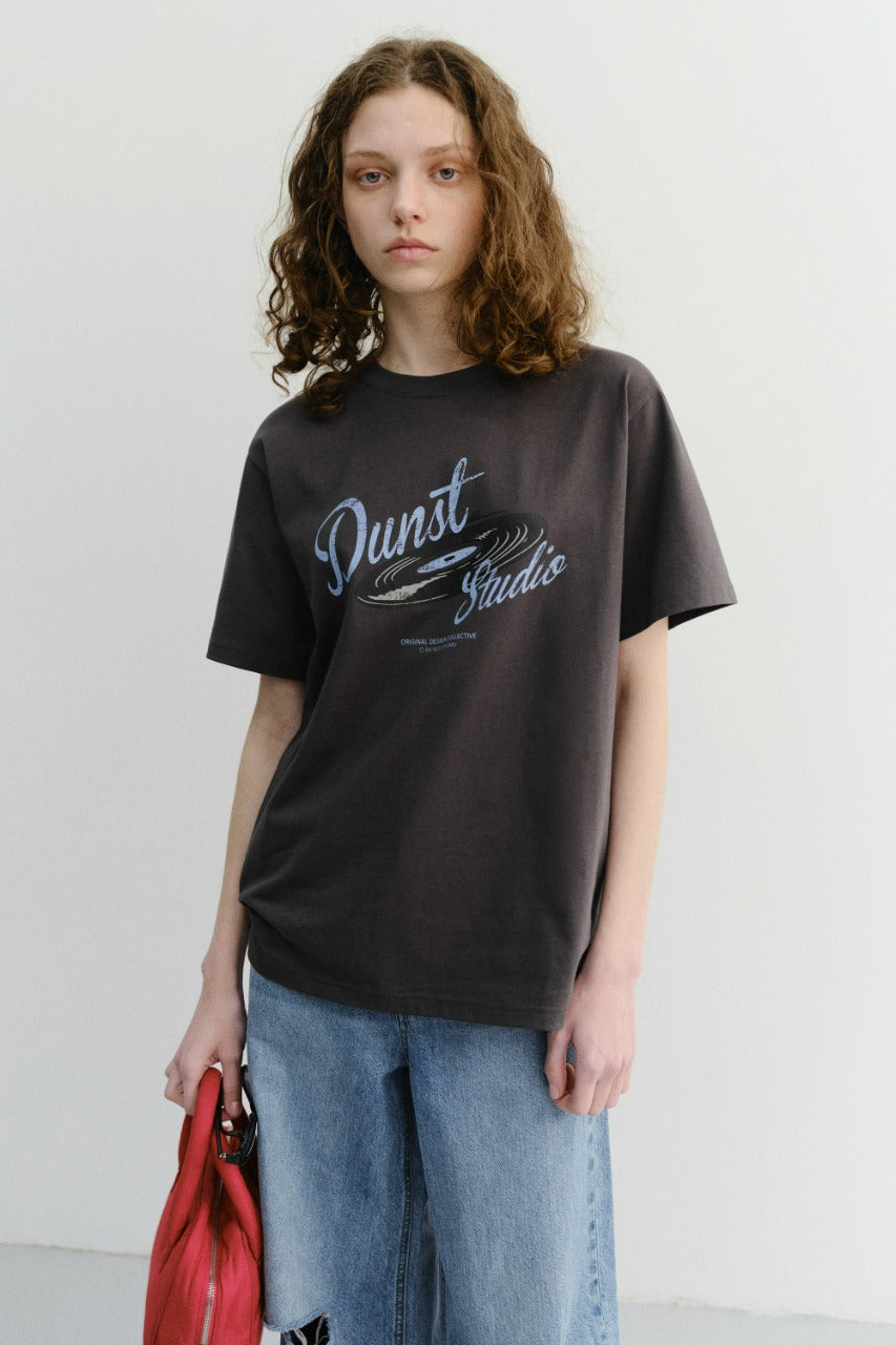 Dunst Unisex Vinyl T-Shirt Charcoal Grey