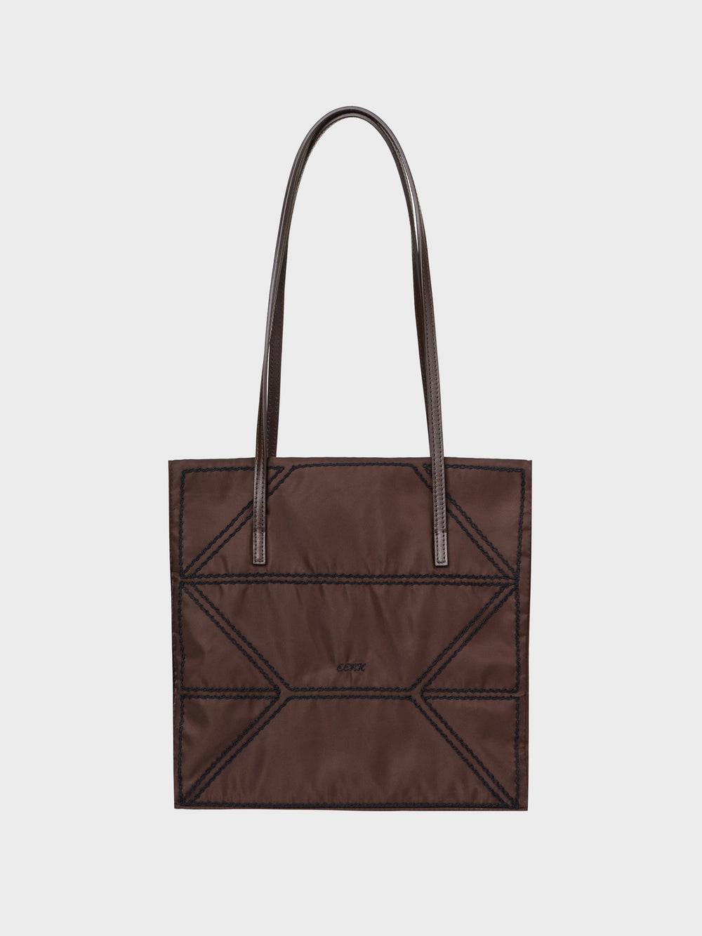 EENK Stitch Contrast Bag - Brown