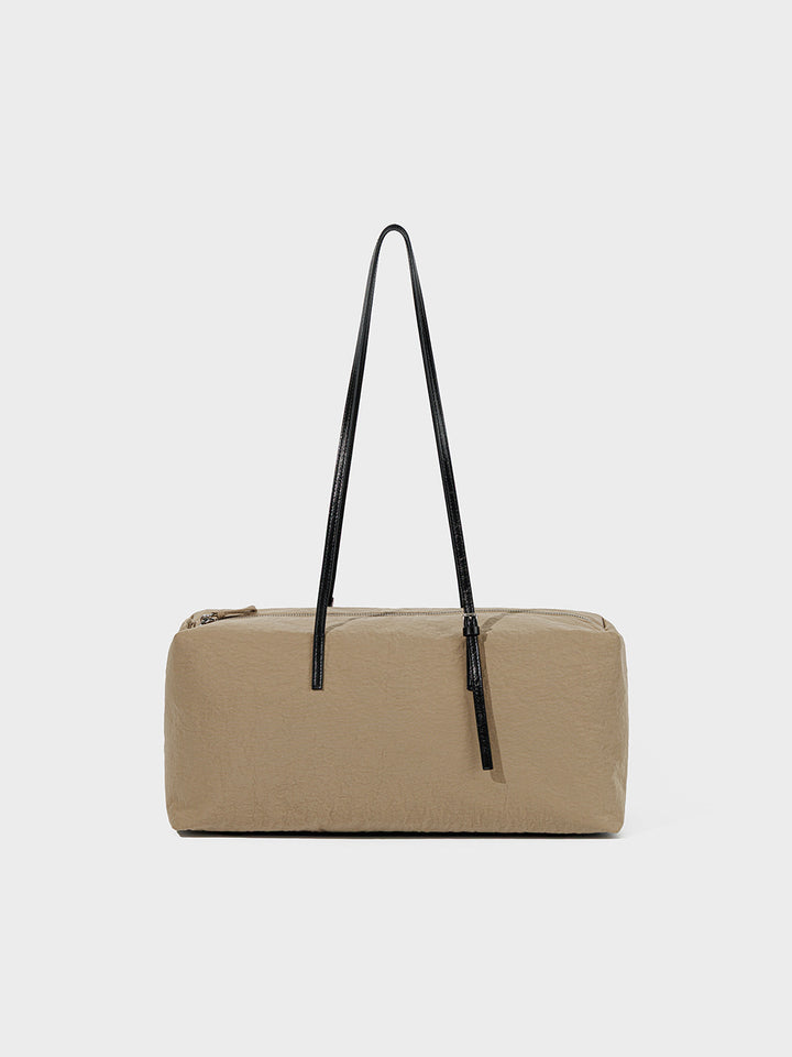 Low Classic Caramel Box Shoulder Bag Beige