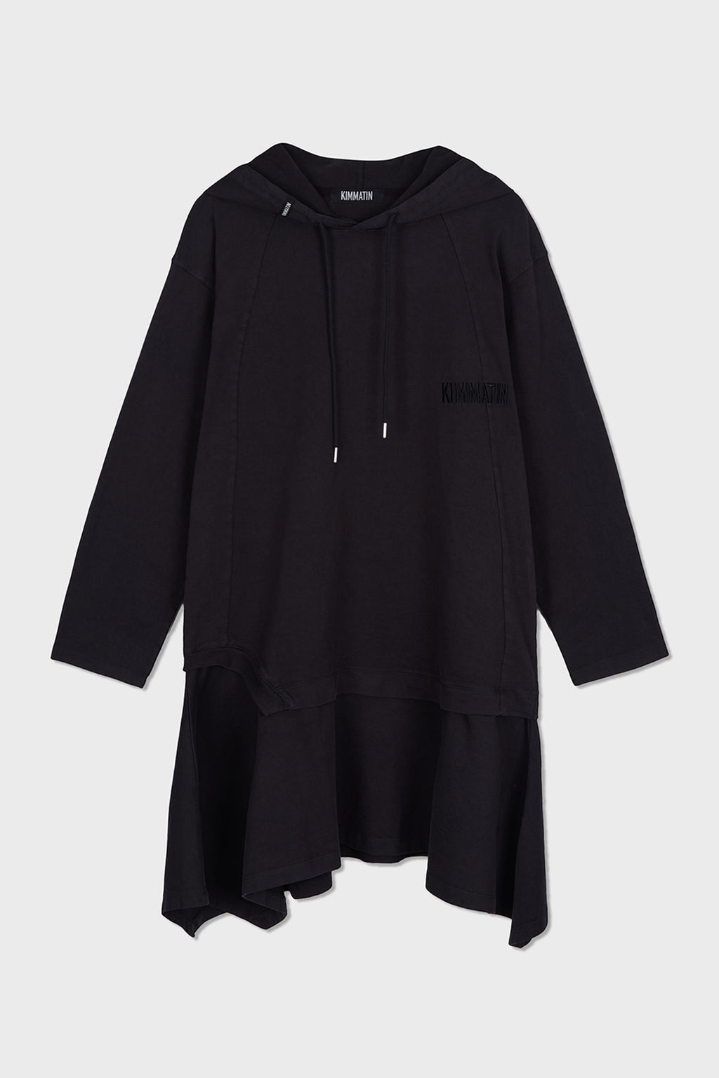 Matinkim Matin Kim Back Open Hoody Jersey Dress IN Charcoal
