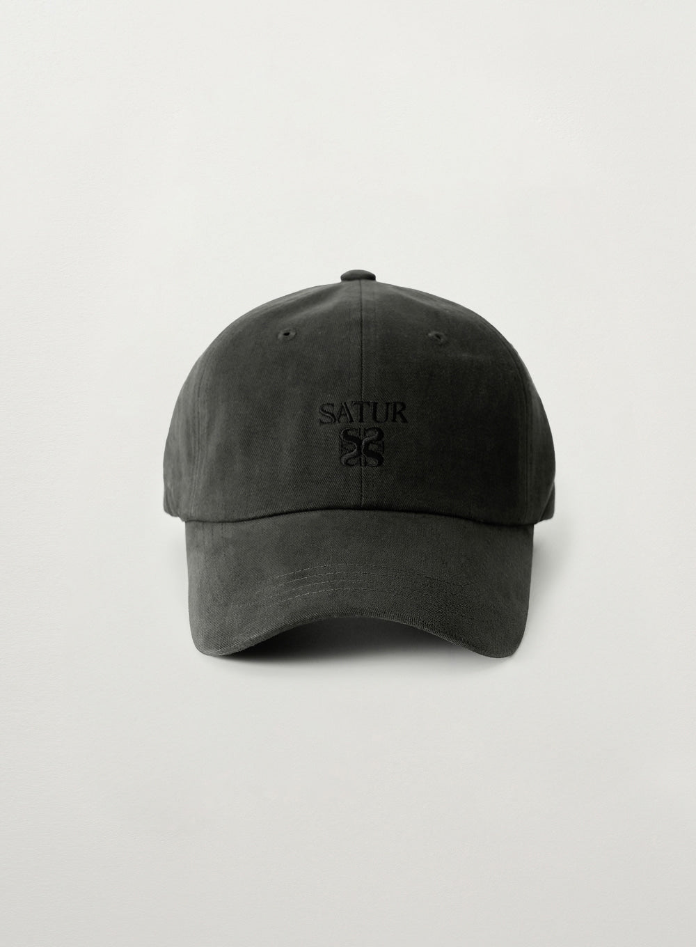 [satur] Loren Apero Small Logo Ball Cap - Charcoal