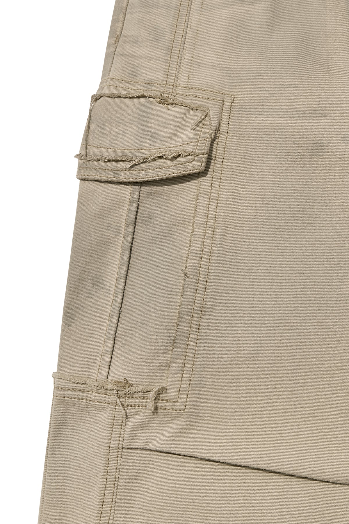 [matinkim] WASHED COTTON CARGO PANTS IN BEIGE