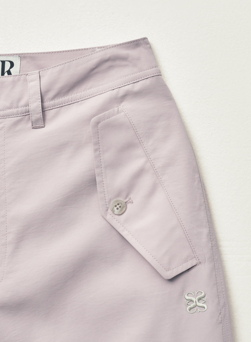[satur] Wide String Cargo Pants - Lavender