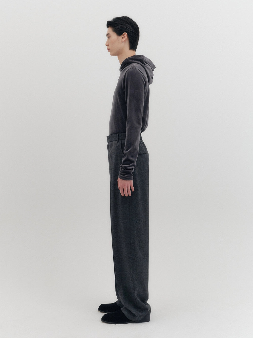 EENK Pintuck Relaxed Pants - Gray