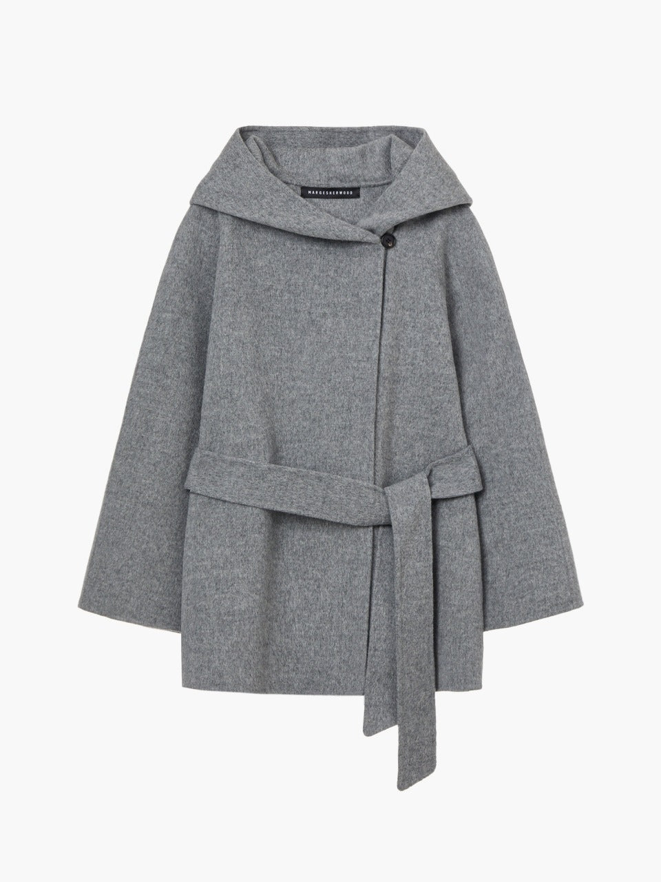 Margesherwood Half-Belted Handmade Coat grey
