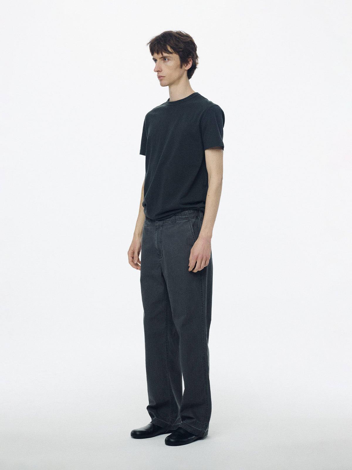 Nothing Written Eston work chino pants (Charcoal) (Pre-order, ships from Nov 2)