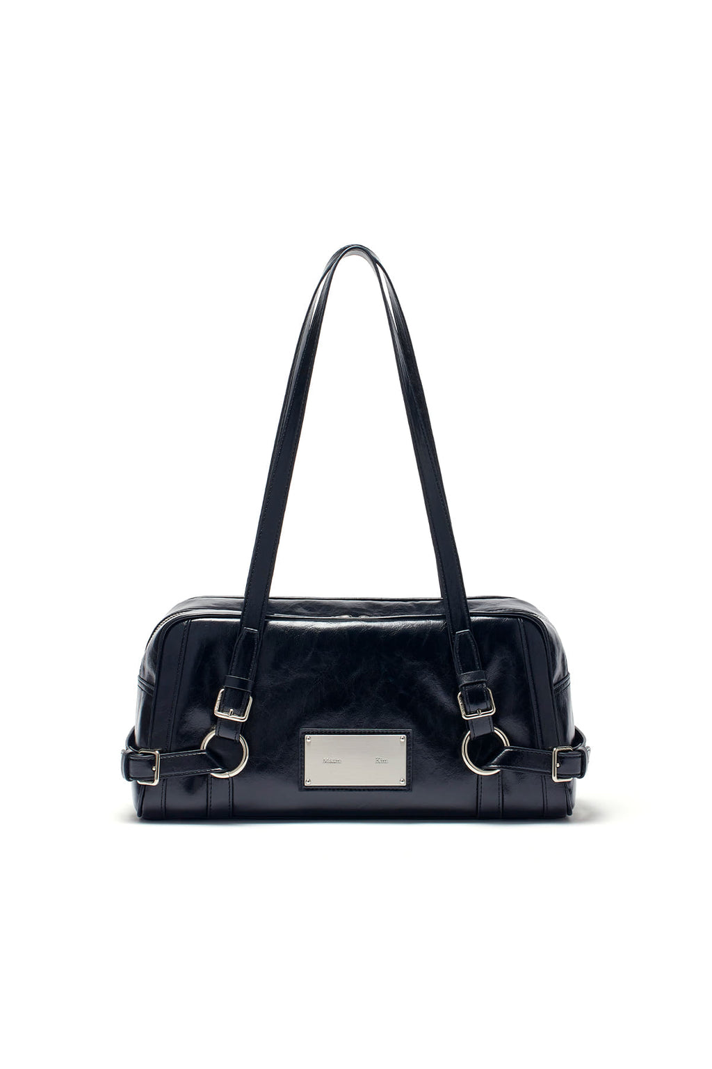 [matinkim] Biker Detail Medium Shoulder Bag IN Black