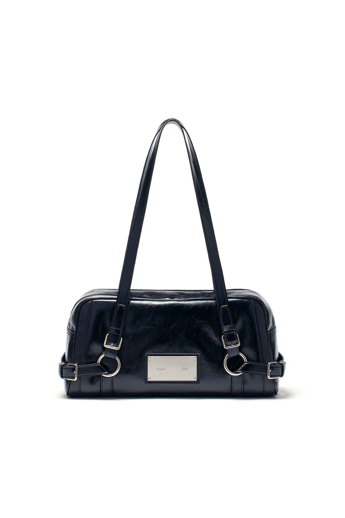 [matinkim] Biker Detail Medium Shoulder Bag IN Black