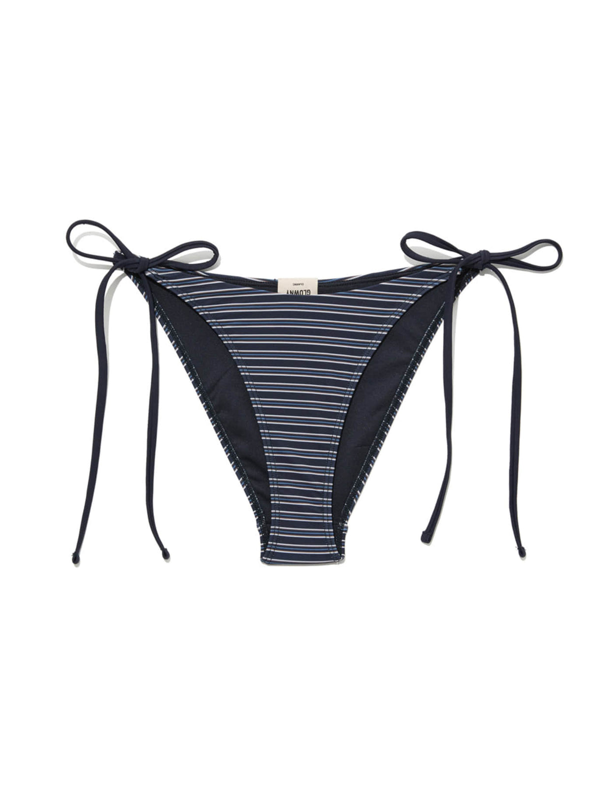 GLOWNY G Encore Stripe Bikini Bottom (Navy Stripe)