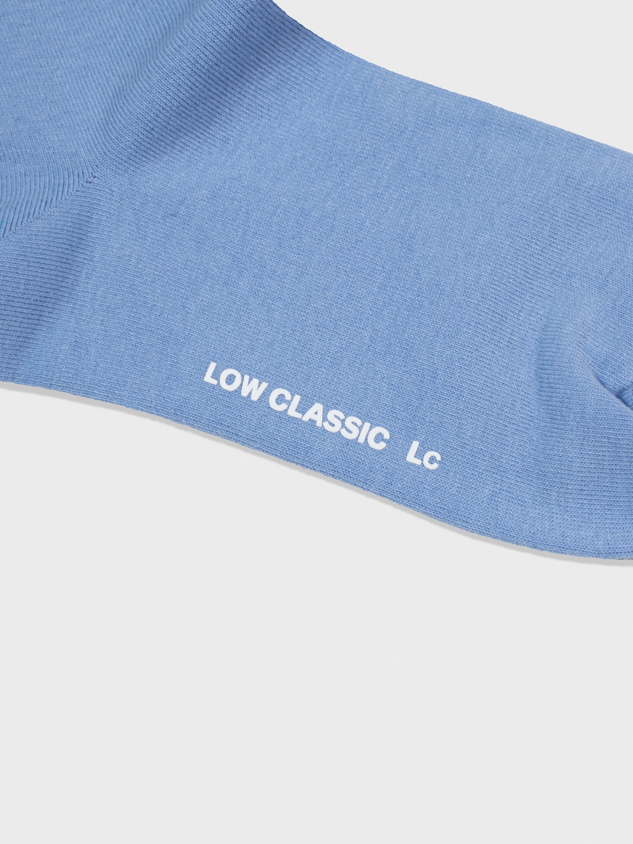 [Low Classic] Cotton Midi Socks_Blue