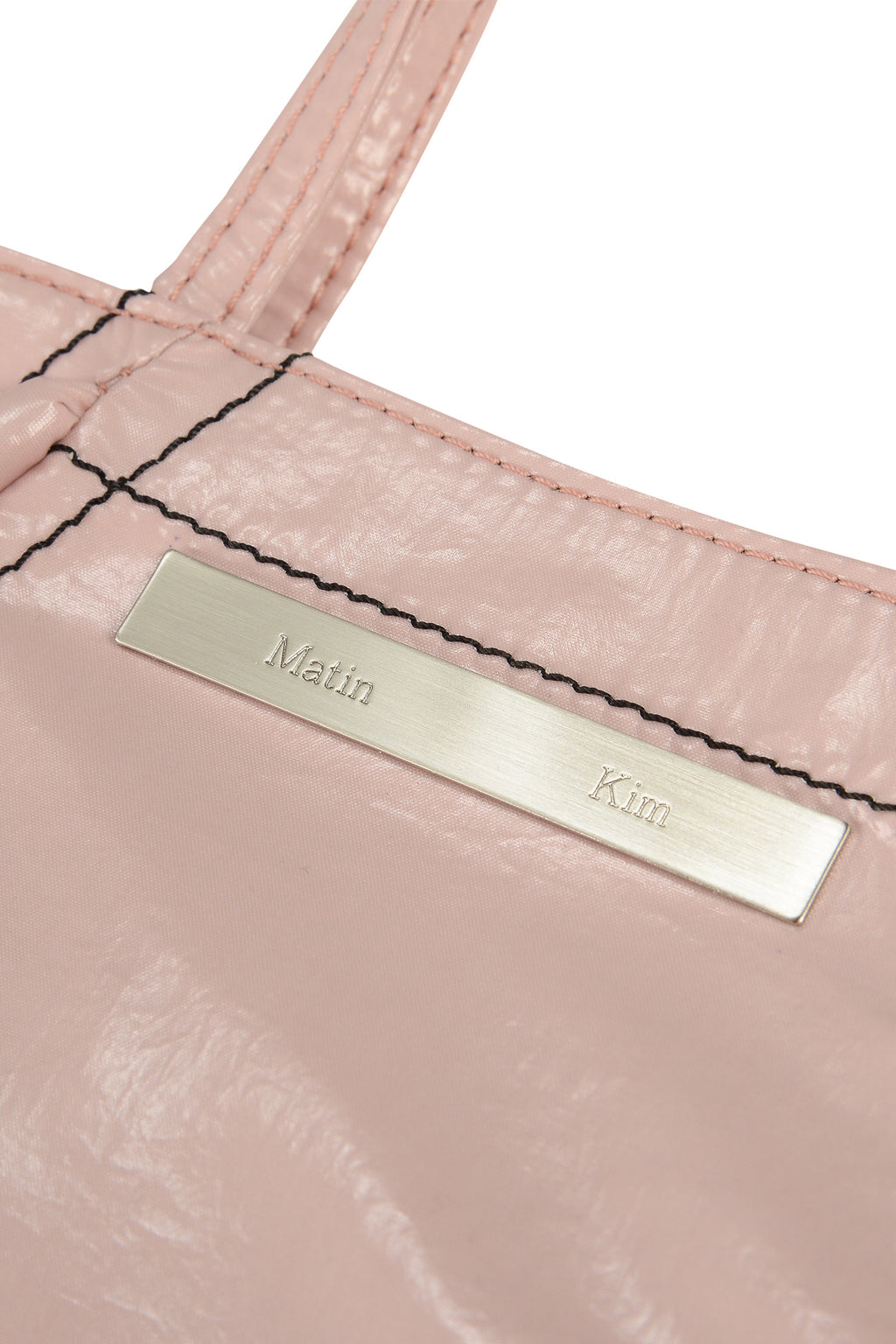 [matinkim] MINI COATING TOTE BAG IN PINK