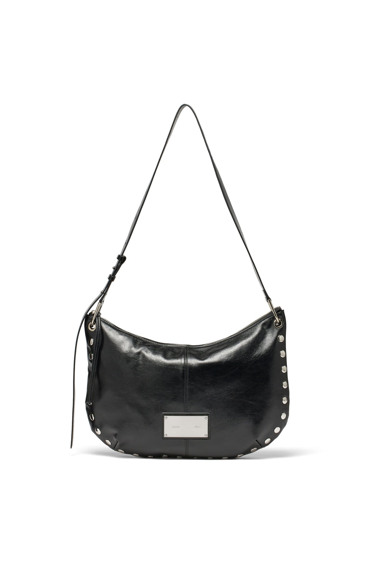 [matinkim] STUD LEATHER HOBO BAG IN BLACK