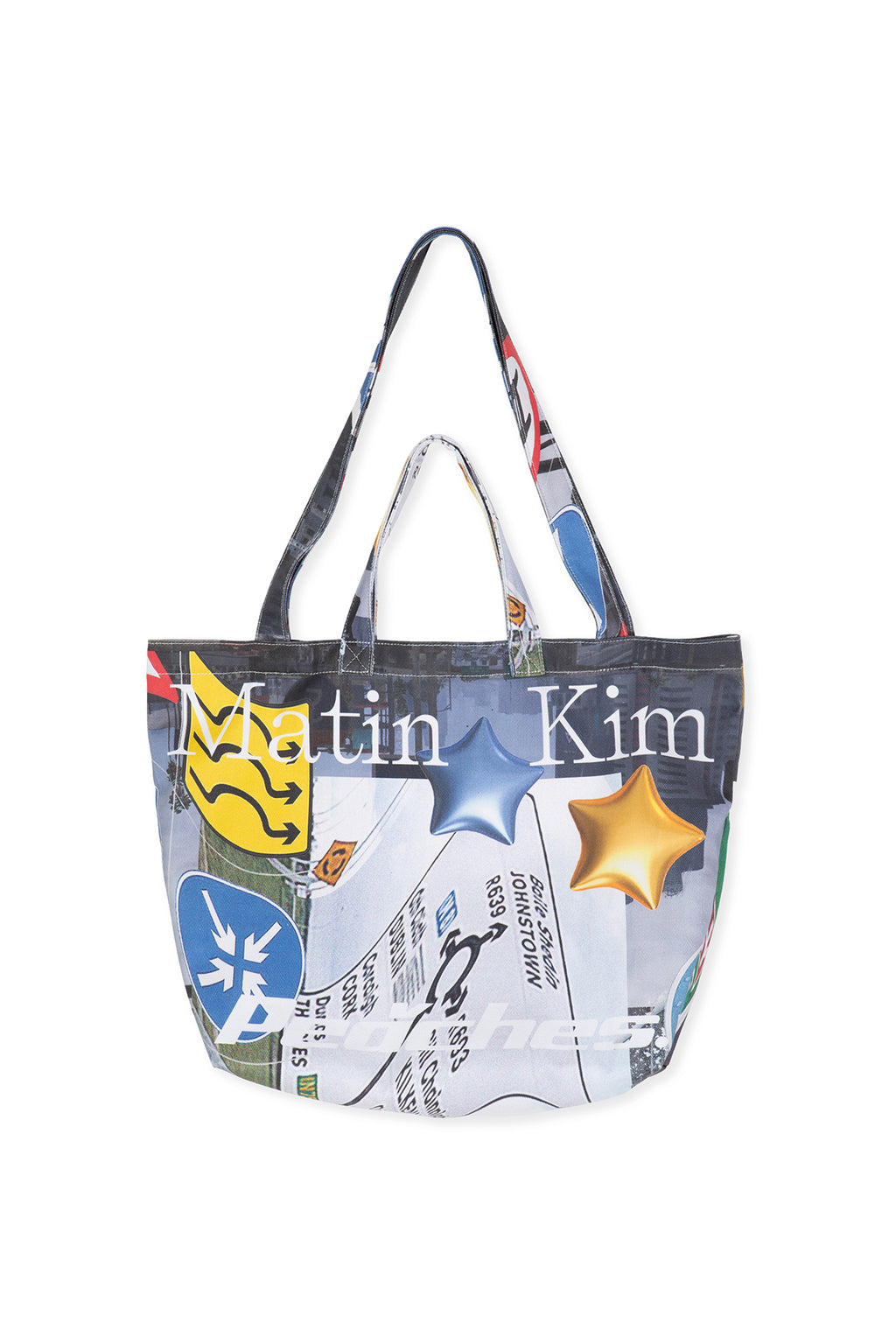 [matinkim] PEACHES GRAPHIC BIG ECOBAG IN MULTI