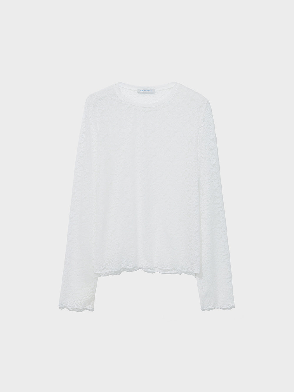 Low Classic Lace Long Sleeve Tee Ivory