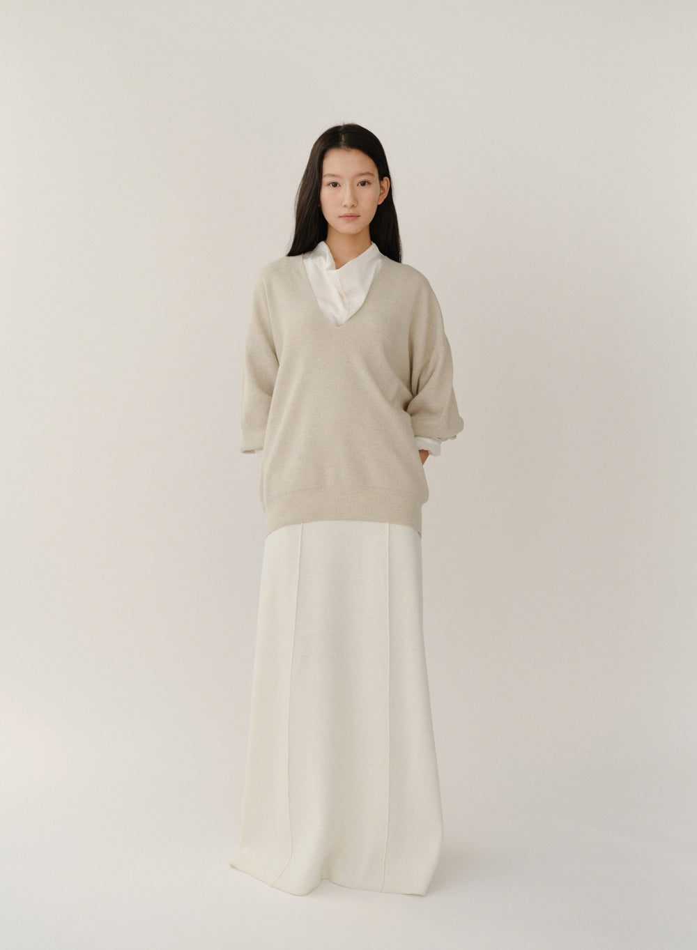 Kindersalmon Ramona Knit Top Oatmeal