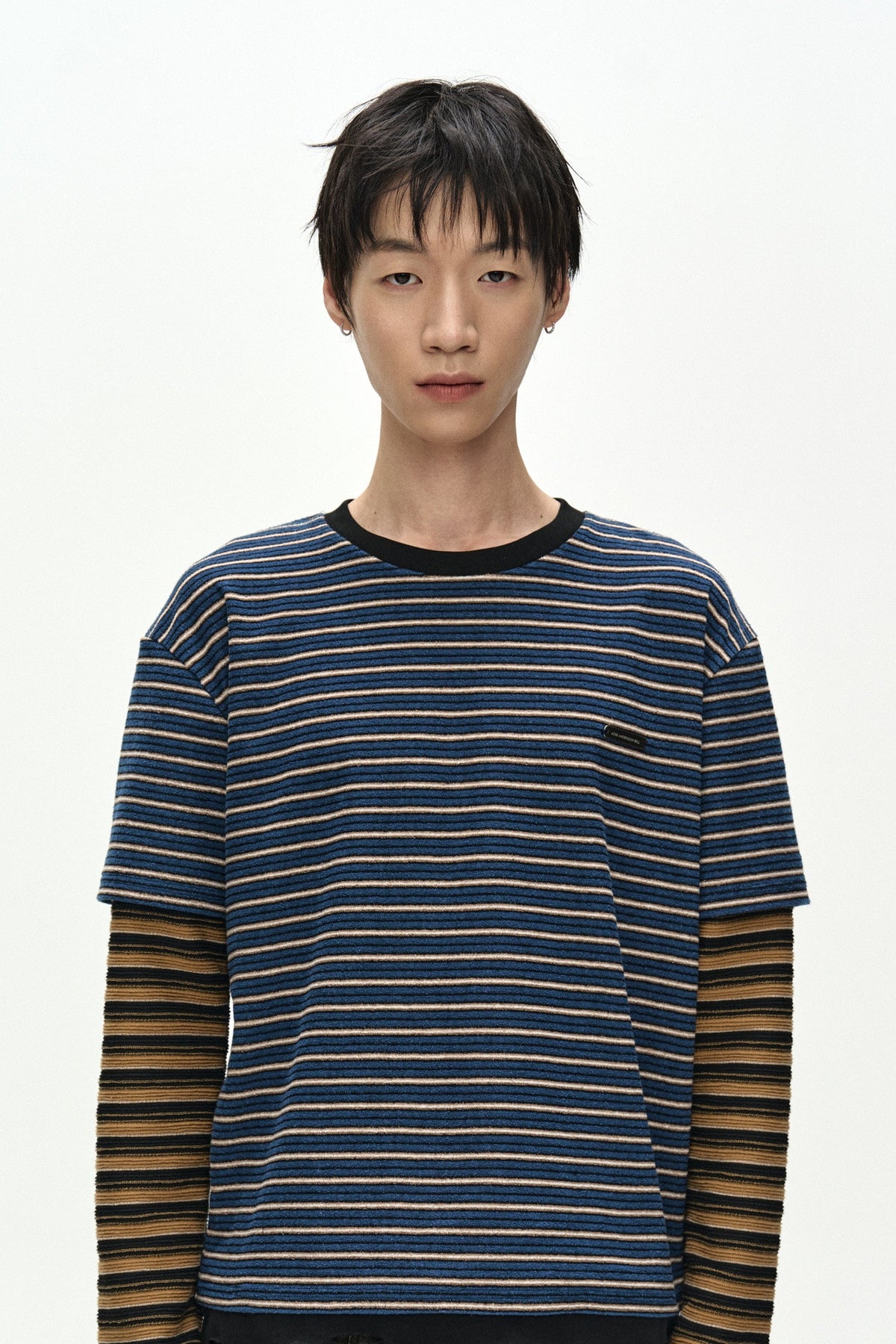 Andersson Bell Unisex Stripe Layered Long Sleeve T-Shirt