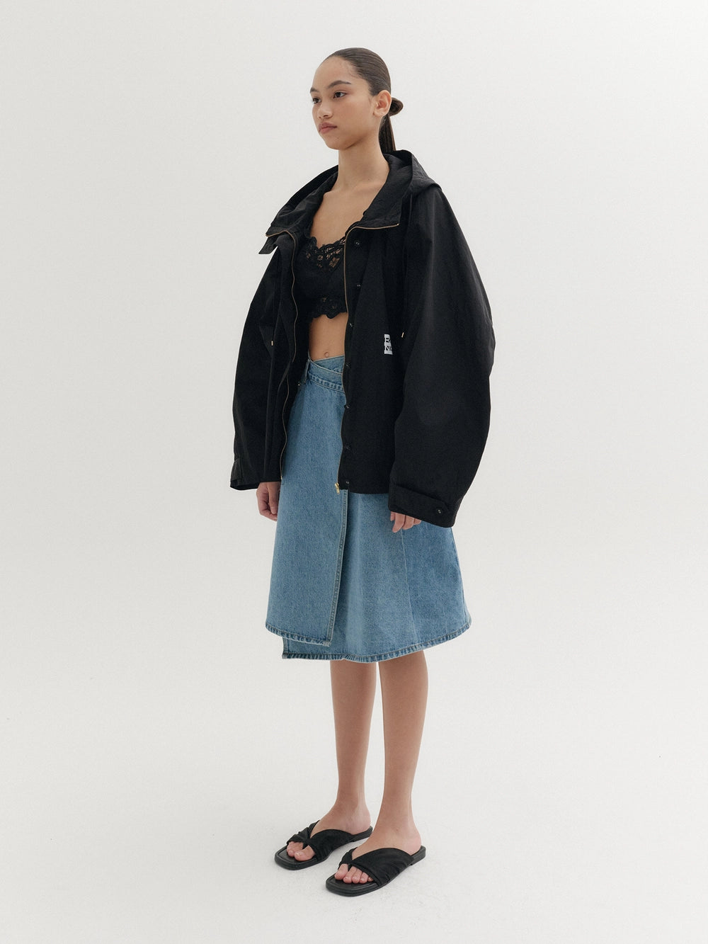 EENK Zip-Up Hoodie Jumper - Black