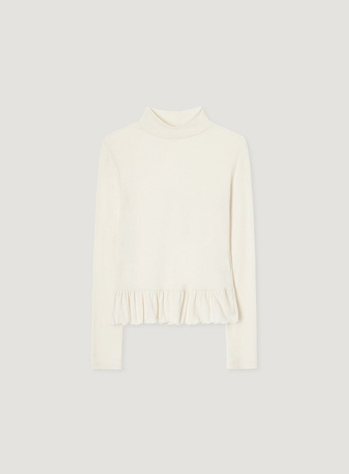 Mango Maniplease Coon Frill Turtle Tee Cream