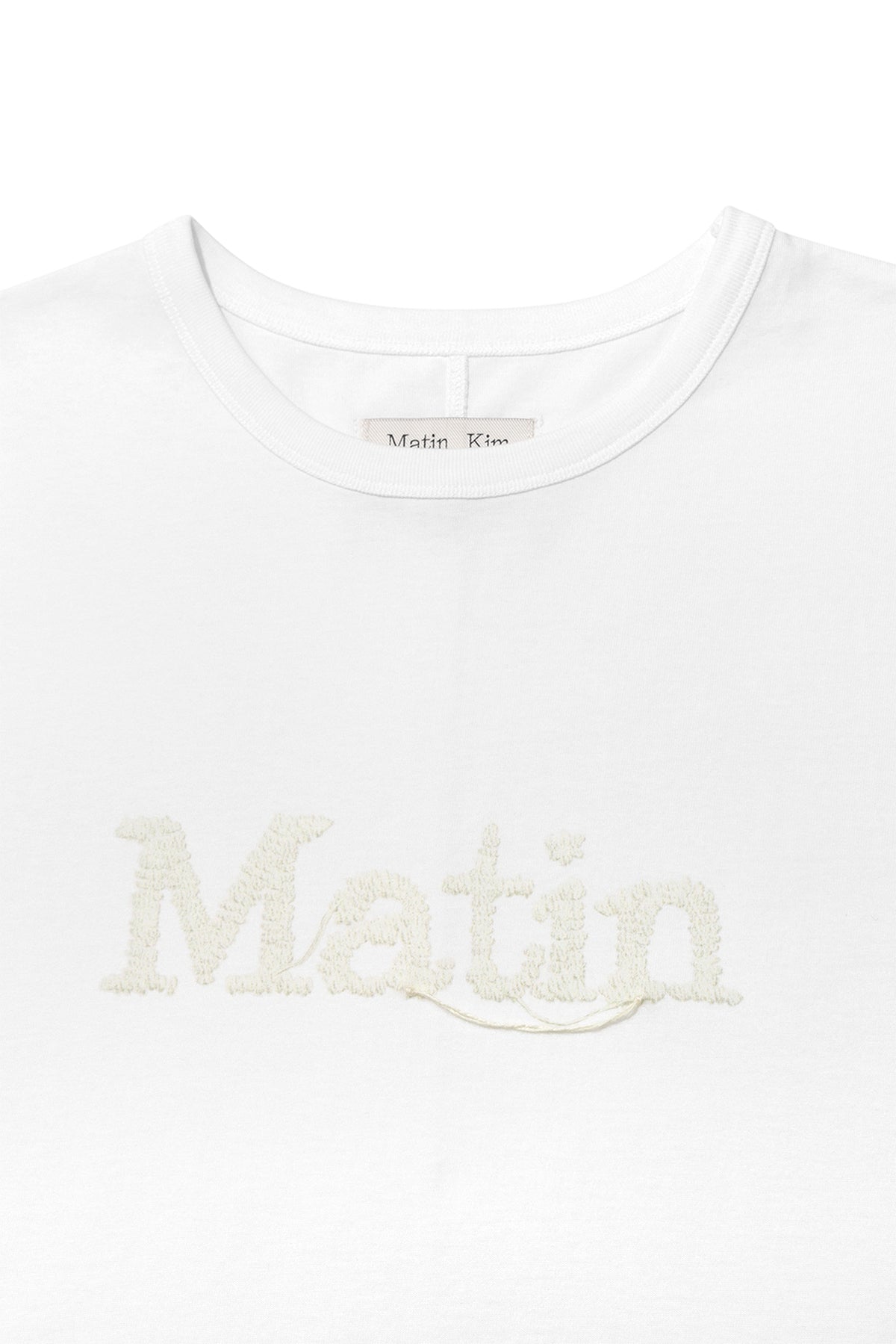 Matinkim Stitch Printing Detail Oversize Top IN White