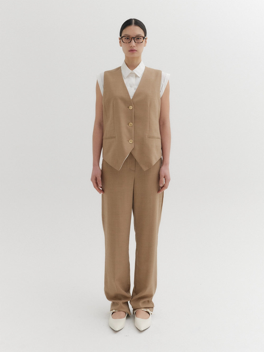 EENK Classic Straight Pants - Camel