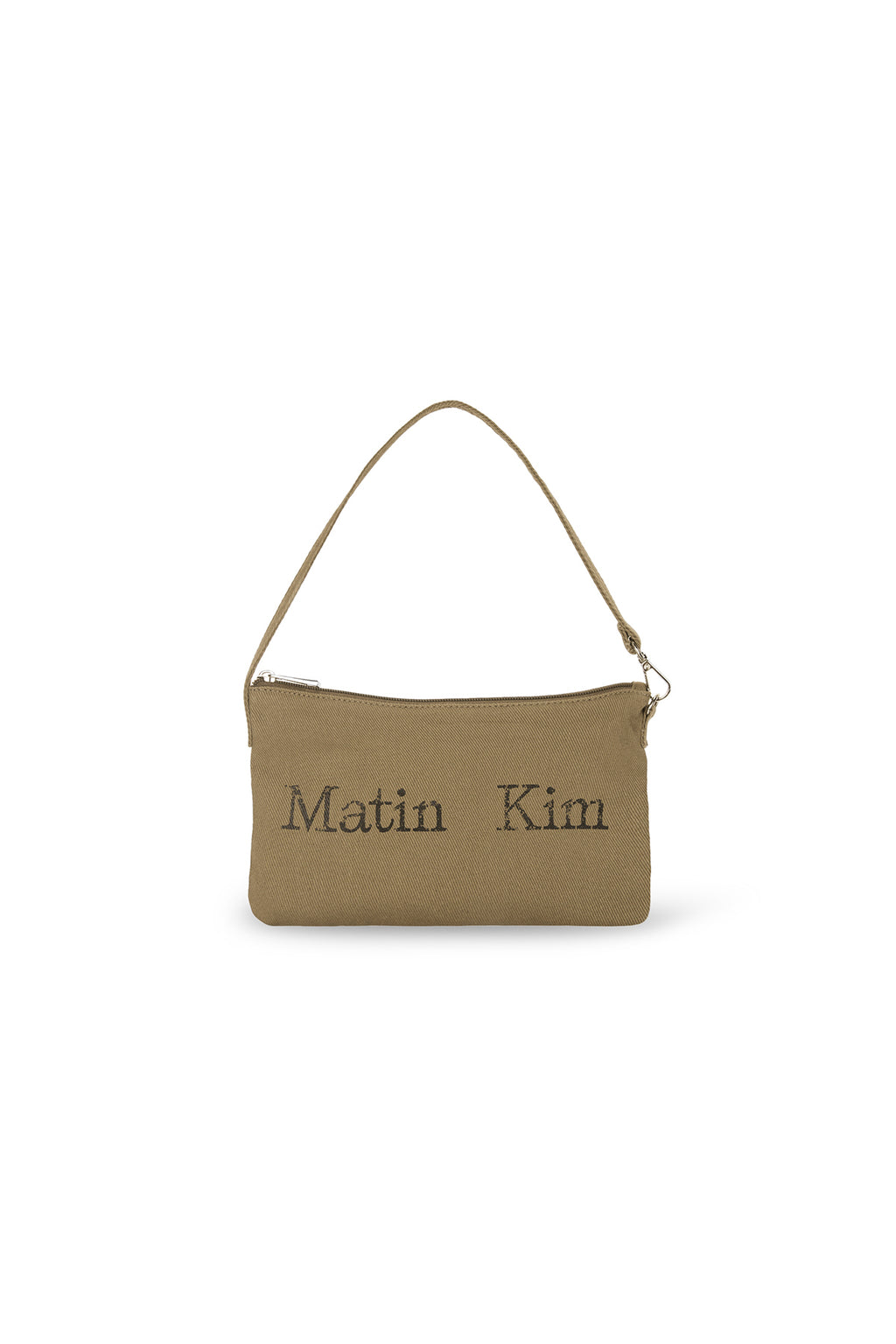 [matinkim] MATIN CRACKED LOGO ECOBAG IN KHAKI