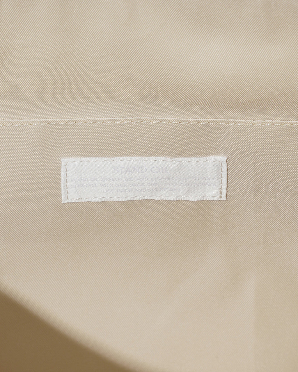 [standoil] Ooze bag · ECHAPPE bag / Cream