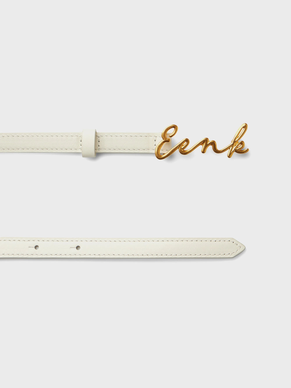 EENK Logo Belt - White