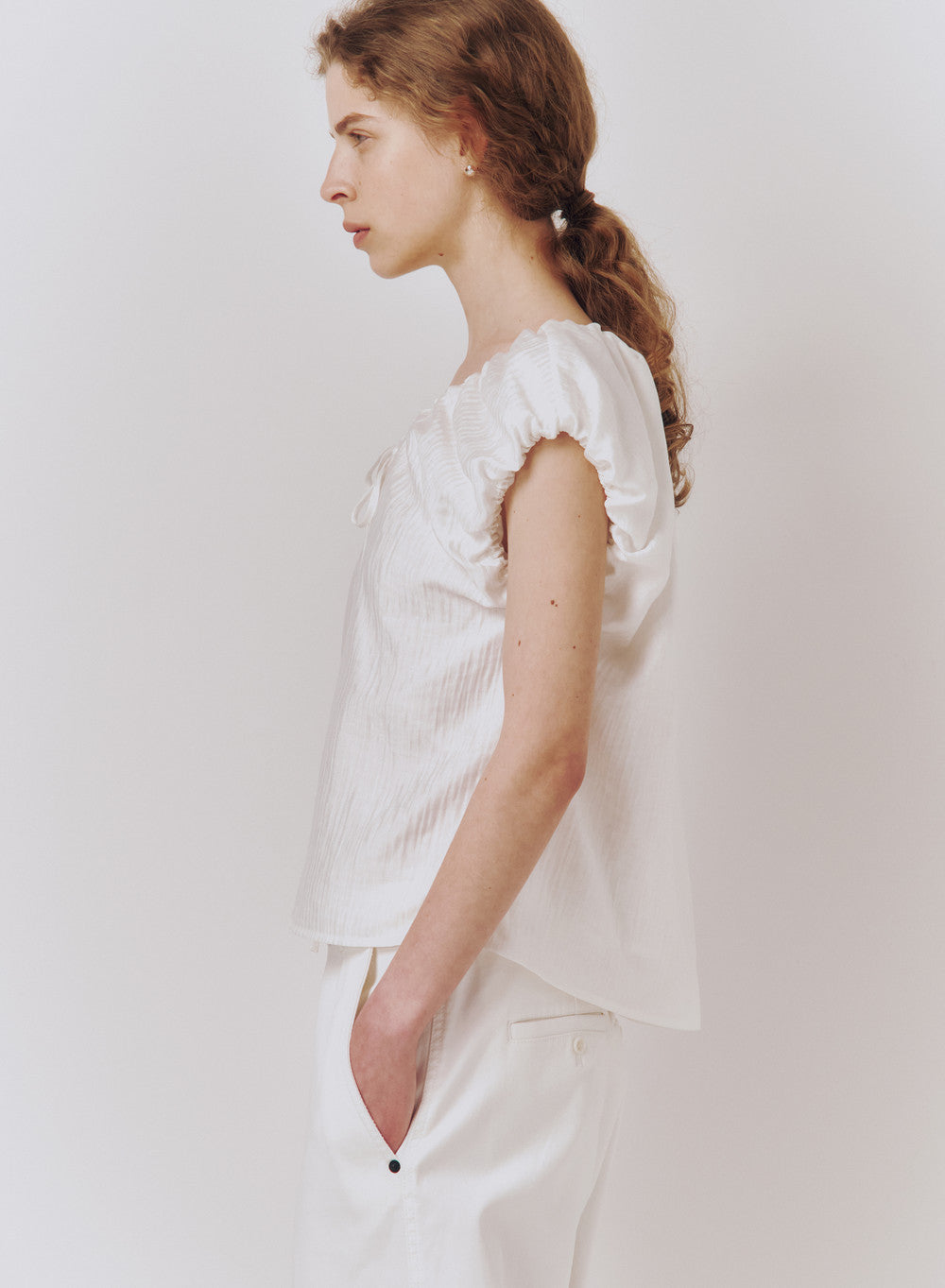 Kindersalmon Swan Blouse White