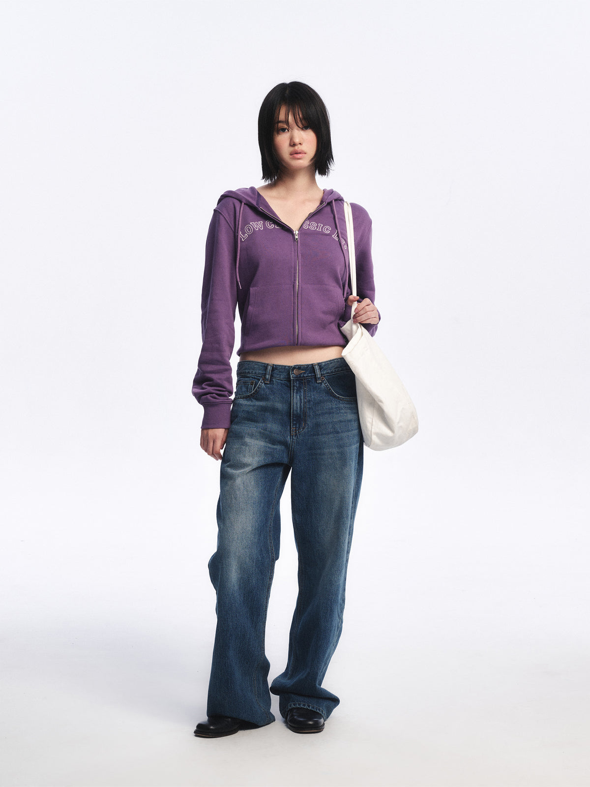 Low Classic Pocket Wide-Leg Jeans Blue