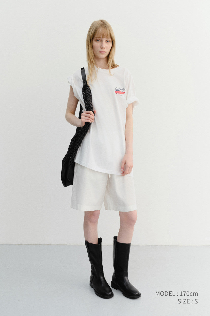 Dunst Unisex Summer Holiday Surf Board T-Shirt Off White
