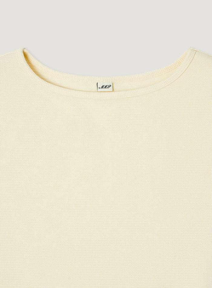 Mango Maniplease Croffle Slim Tee Creamy Lemon