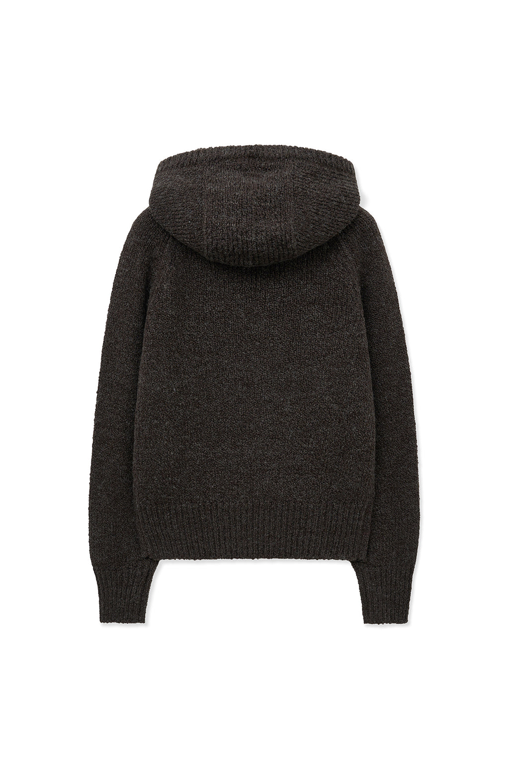 [matinkim] MUFFLER POINT HOODY PULLOVER IN BROWN