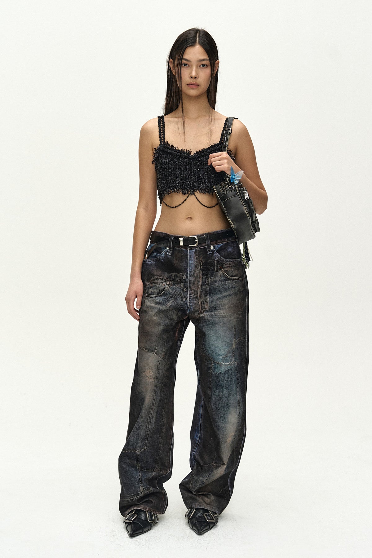 Andersson Bell Unisex Illusion Patchwork Trompe L'Oeil Jeans