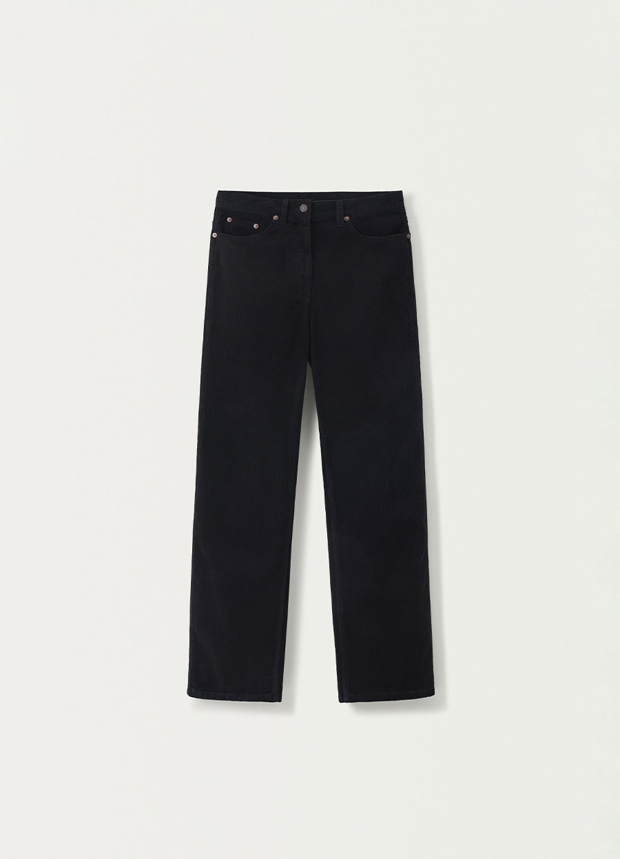 Nothing Written Cocoon corduroy pants (Black)