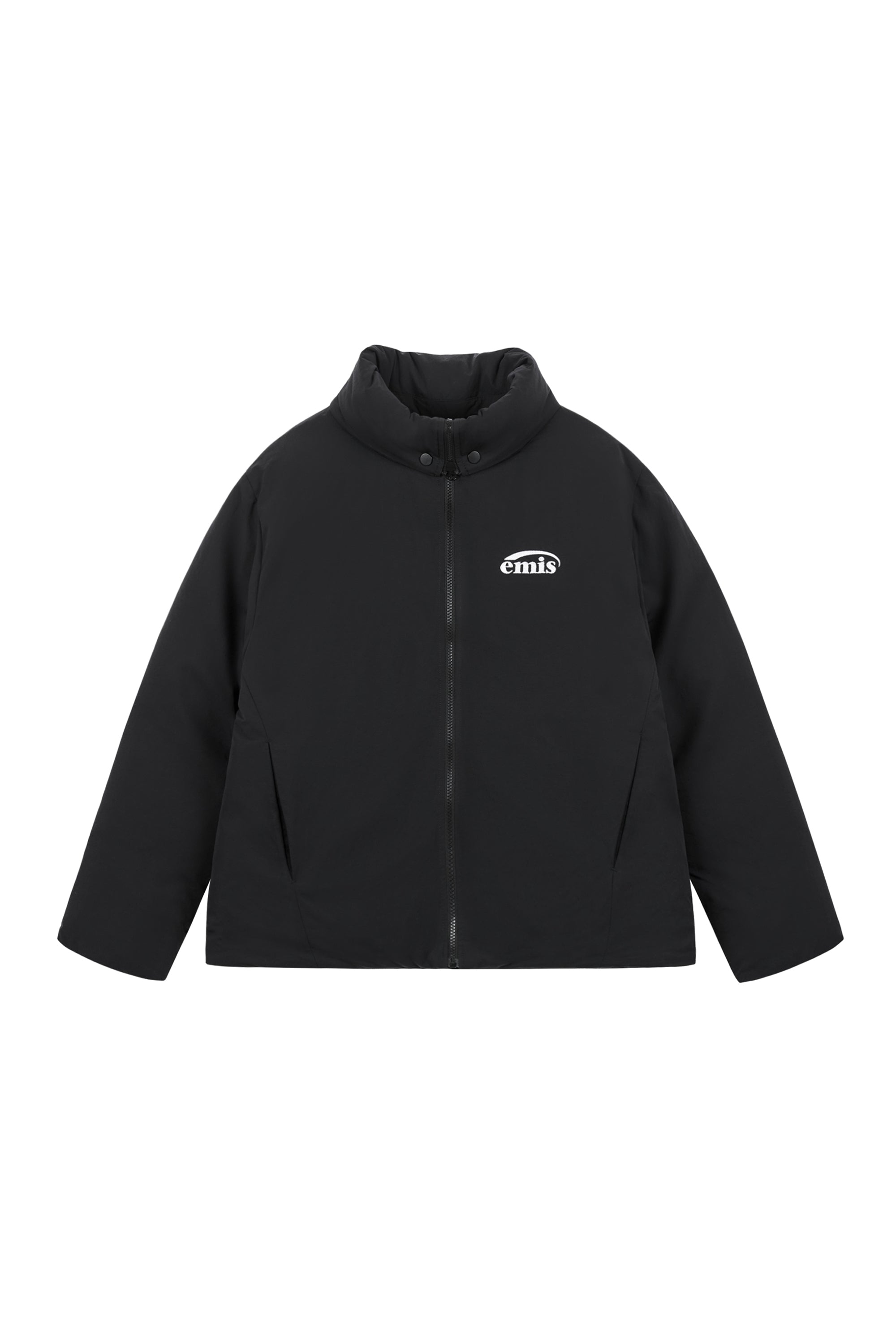 FOLDING NECK DOWN JACKET-BLACK